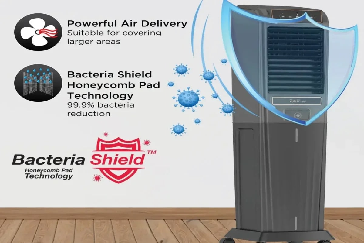 Stay Cool This Summer: Havells Zurii 60L Air Cooler Offers Strong Breeze & Efficiency