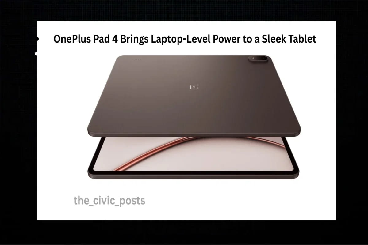 Next-Level Performance Arrives: OnePlus Pad 4 Sets New Benchmark