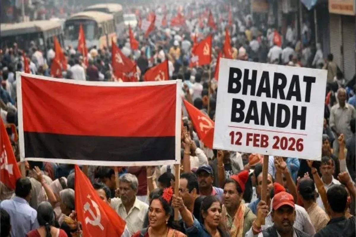 Bharat Bandh on February 12: Nationwide Strike Shuts Down India