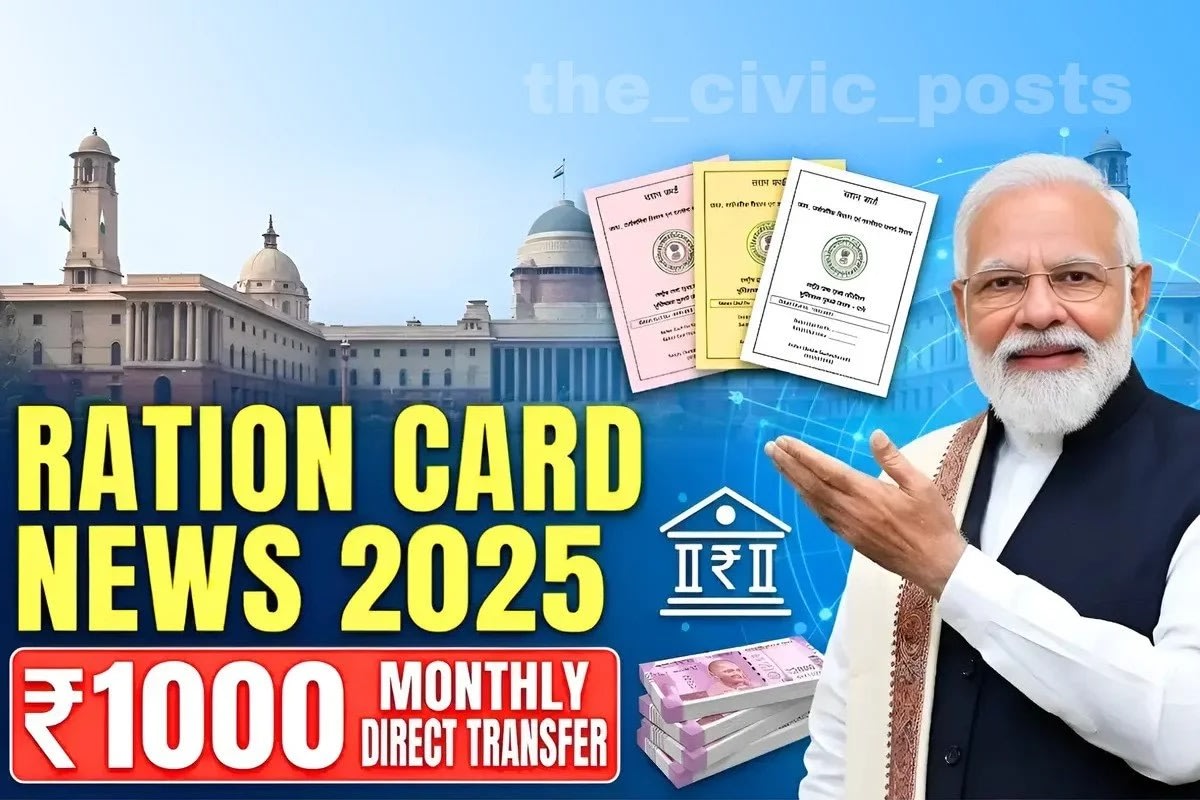 Ration Card Reforms 2025: A Digital Overhaul and ₹1,000 Monthly Cash Support