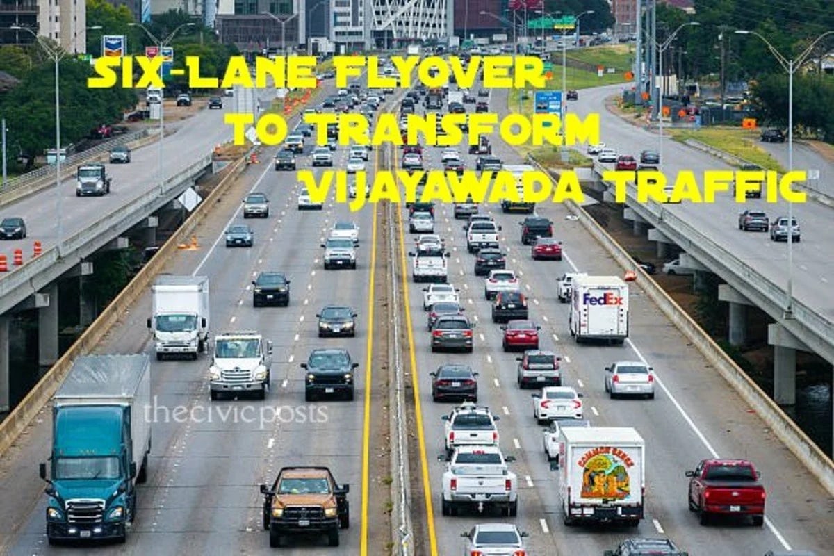 Massive Six-Lane Elevated Flyover Planned to Transform Vijayawada’s Road Network