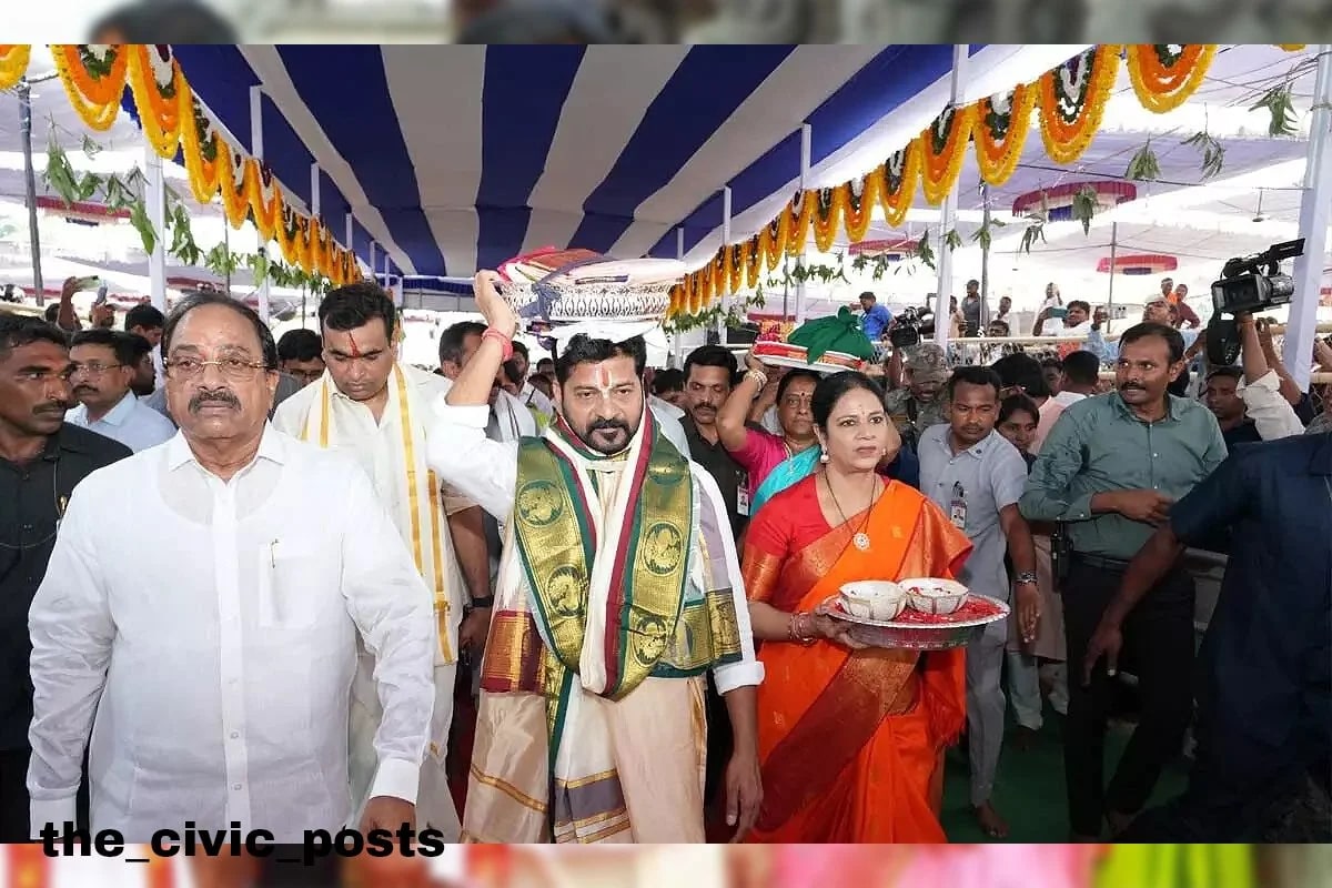 Revanth Reddy Joins Devotees in Grand Sri Rama Navami Celebrations at Bhadrachalam