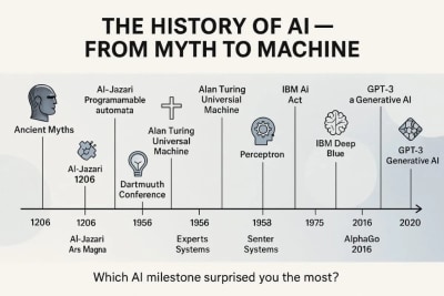 The History of AI – From Myth to Machine