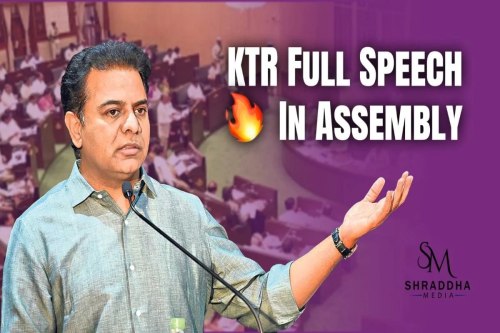 Headline: KTR’s Fiery Speech on Musi River Echoes in Assembly, Sparks Fresh Debate