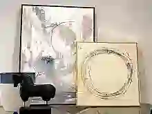 Art selection for home staging featuring elegant and contemporary pieces