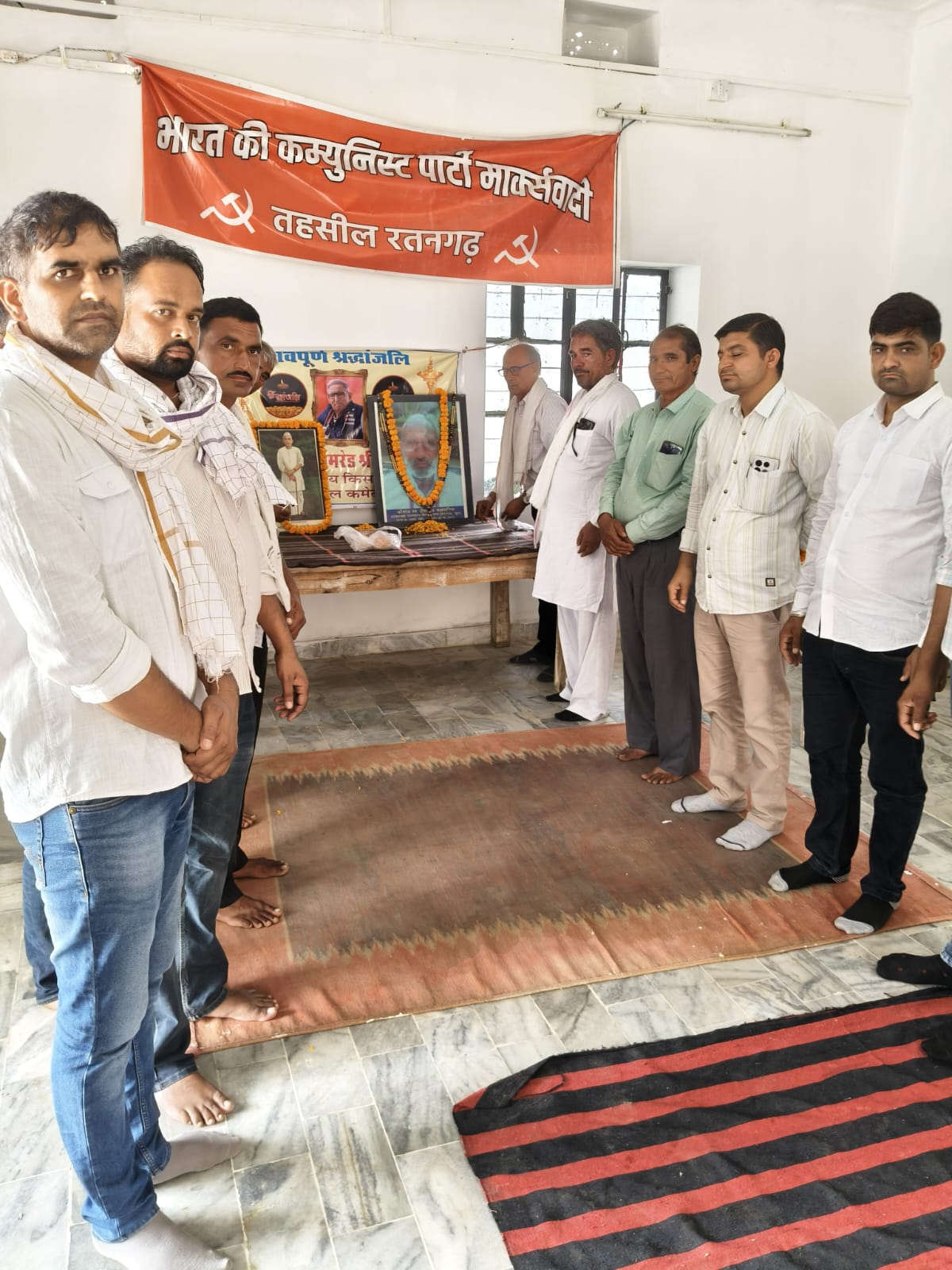 चौधरी चरण सिंह एवं  किसान नेता कलवाणिया को दी श्रद्धांजलि