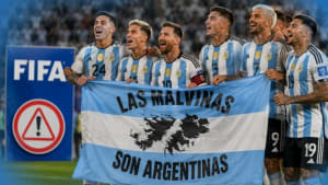 इंग्लैंड पर जीत के बाद फॉकलैंड्स बैनर दिखाने पर अर्जेंटीना पर FIFA कार्रवाई का खतरा
