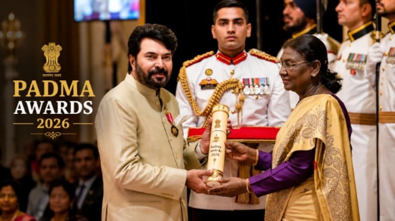 Padma Awards 2026: Vijay Amritraj, Mammootty, Rohit Sharma, Alka Yagnik honoured at Rashtrapati Bhavan