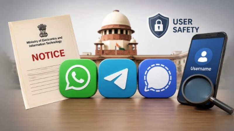 Centre Issues Notices to Telegram & Signal After WhatsApp Over Username Feature and User Safety