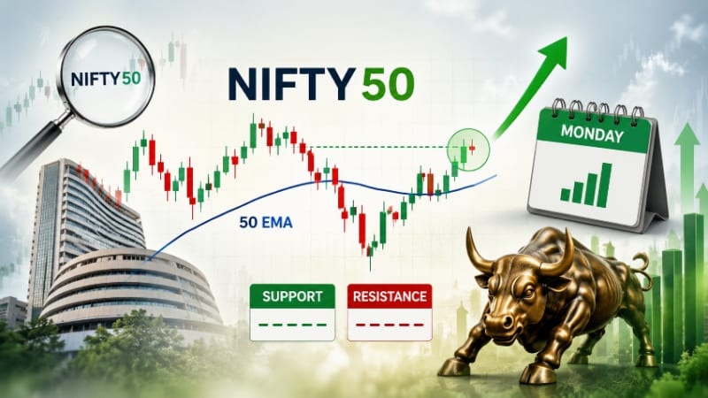 Can NIFTY50 Reclaim Its 50 EMA This Monday?