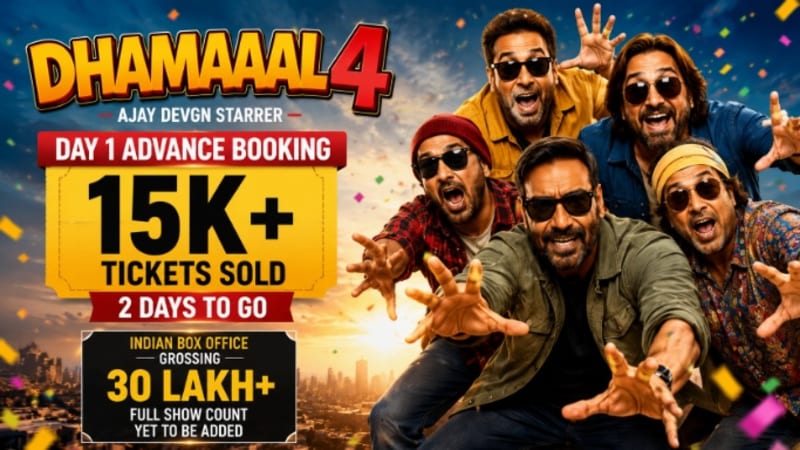 Dhamaal 4 Day 1 Advance Booking: Ajay Devgn Film Sells 15K+ Tickets Ahead of Release