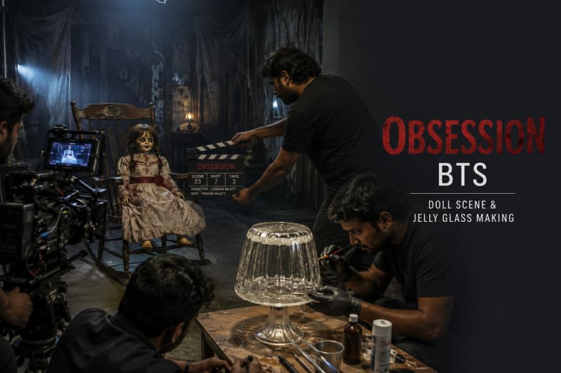 Obsession का डरावना सीन: डॉल और जेली ग्लास का मेकिंग (BTS)