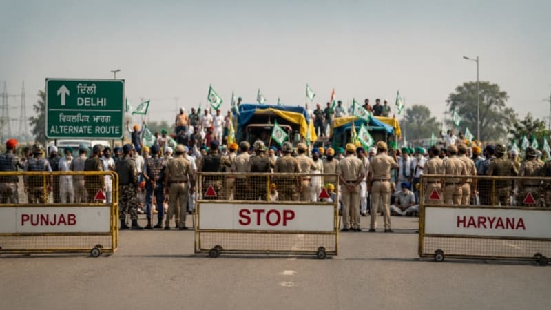 Why Were Farmers Stopped at the Punjab-Haryana Border? Delhi March Over India-US Trade Deal Sparks Row