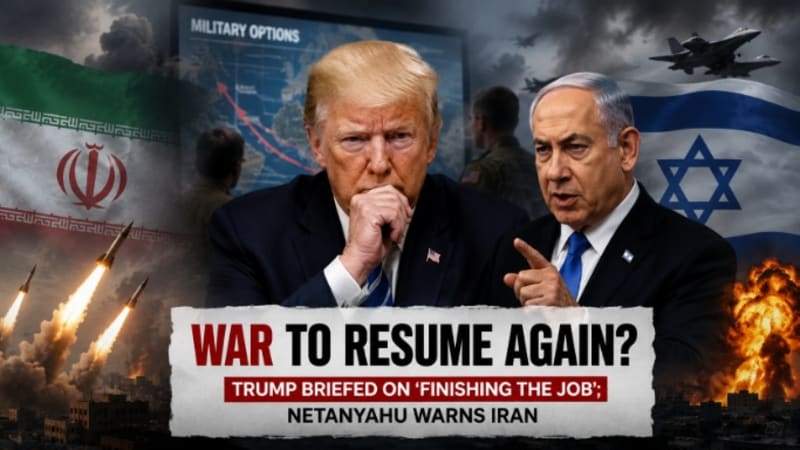 Trump Reviews Iran Military Options as Netanyahu Warns Tehran, Raising Fresh Middle East Tensions