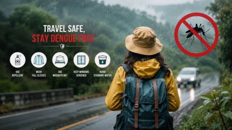 Monsoon Travel Health Tips: 5 Essential Precautions to Protect Yourself from Dengue During Your Trip
