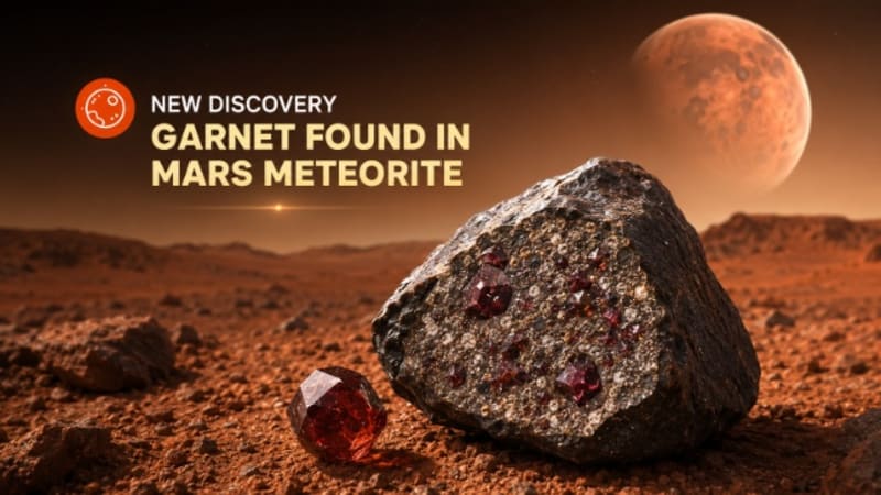 Scientists Discover New Rock and Garnet in Mars Meteorite, Revealing Hidden Secrets of Red Planet