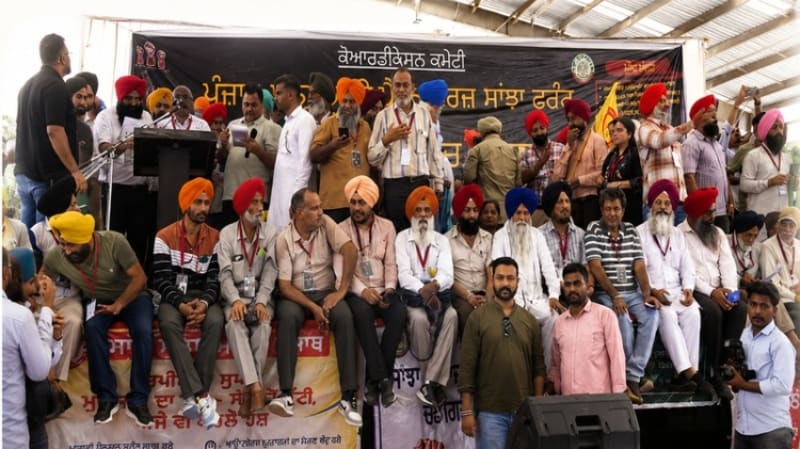 Punjab Employees Protest Over DA, OPS
