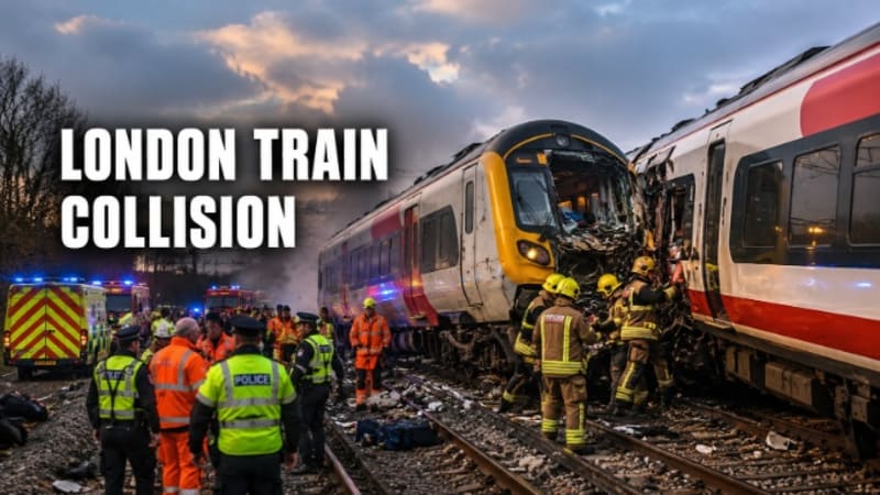 London Train Collision Kills Driver, Dozens Injured as Emergency Crews Respond Near Bedford