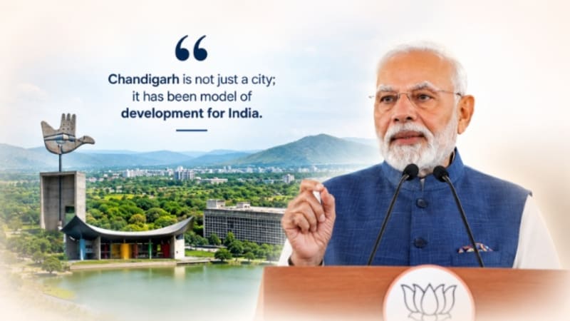 PM Modi Says Chandigarh Is a Model of Development for India, Highlights Vision and Growth