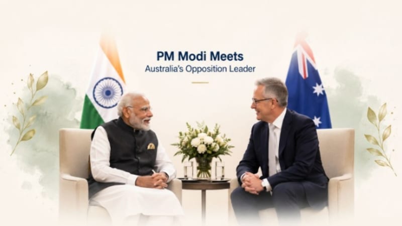 PM Modi Meets Australia’s Opposition Leader, Discusses Bilateral Ties Ahead of New Zealand Visit