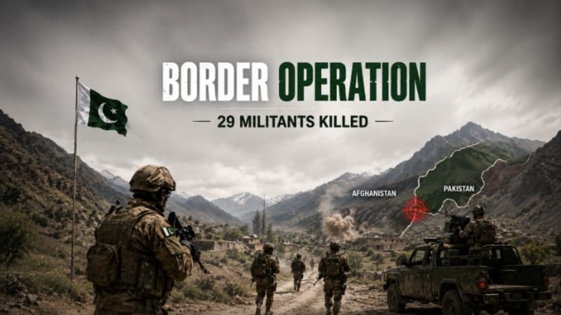 Pakistan Launches Border Operation Against Militants Near Afghanistan, 29 Killed Amid Rising Border Tensions