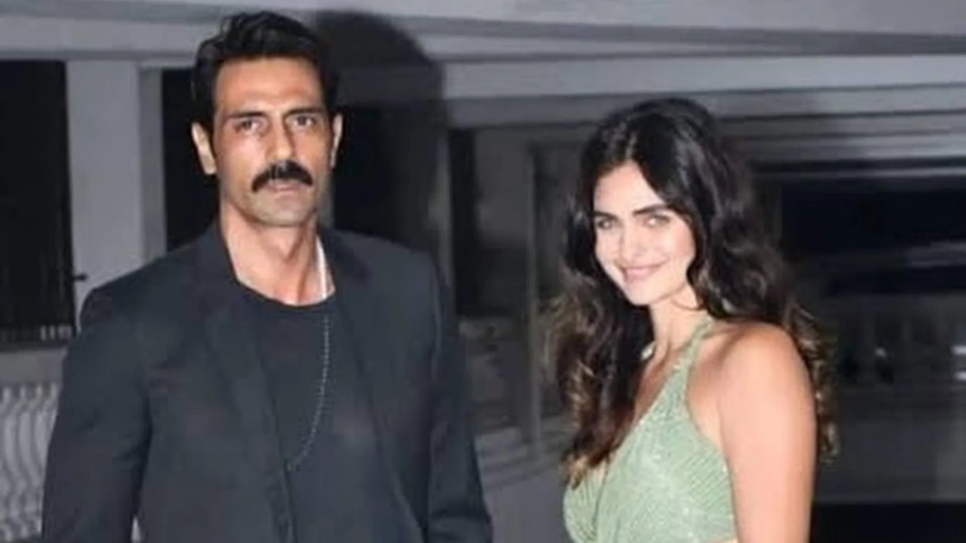 arjun rampal and Gabriella Demetriades