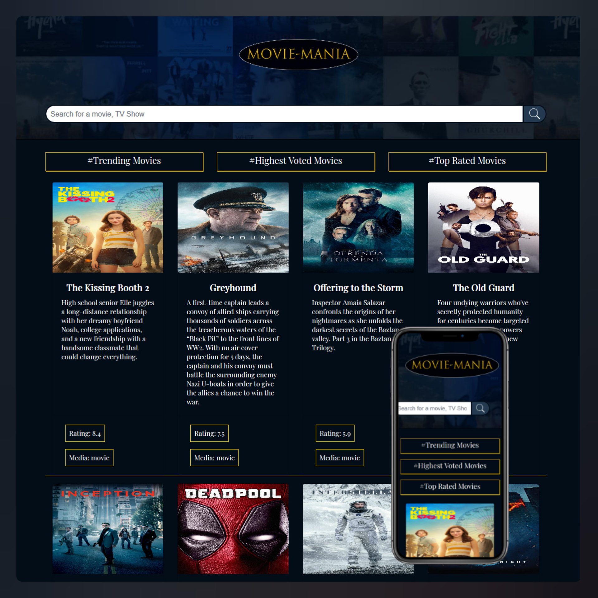 moviemania website