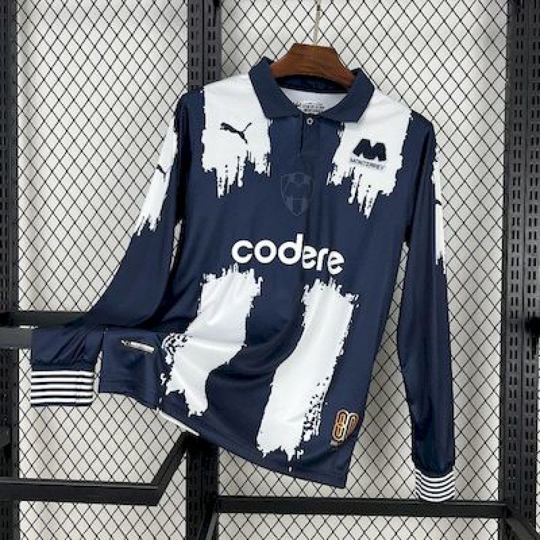 Monterrey 2025 26 Edioon Especial 80 Aniersariof Long Sleeves Jersey S 4XL