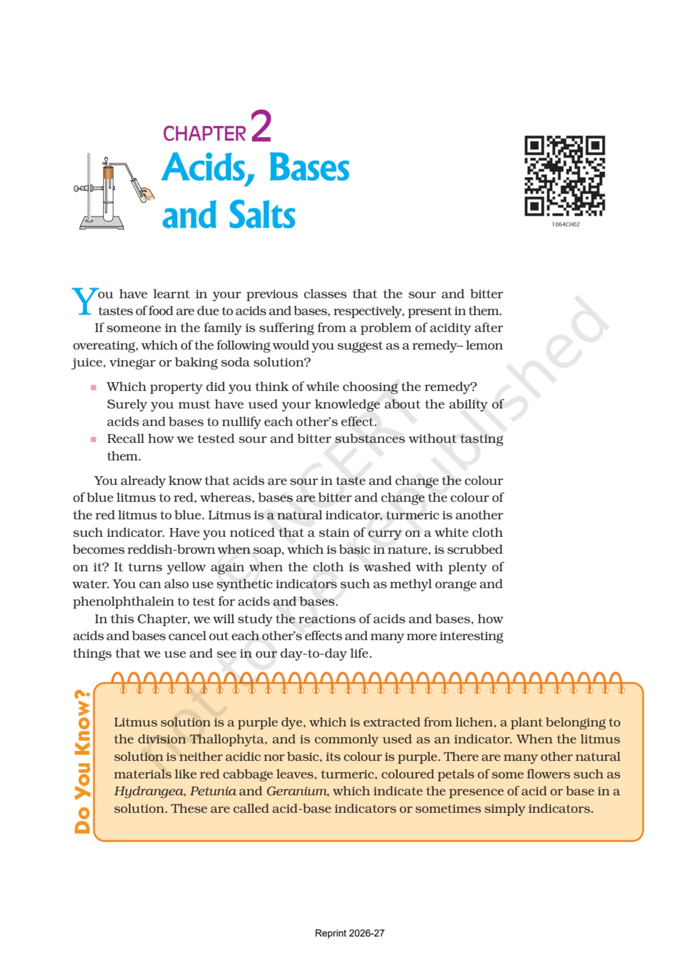 Science NCERT 10th - Chapter 2 page 1