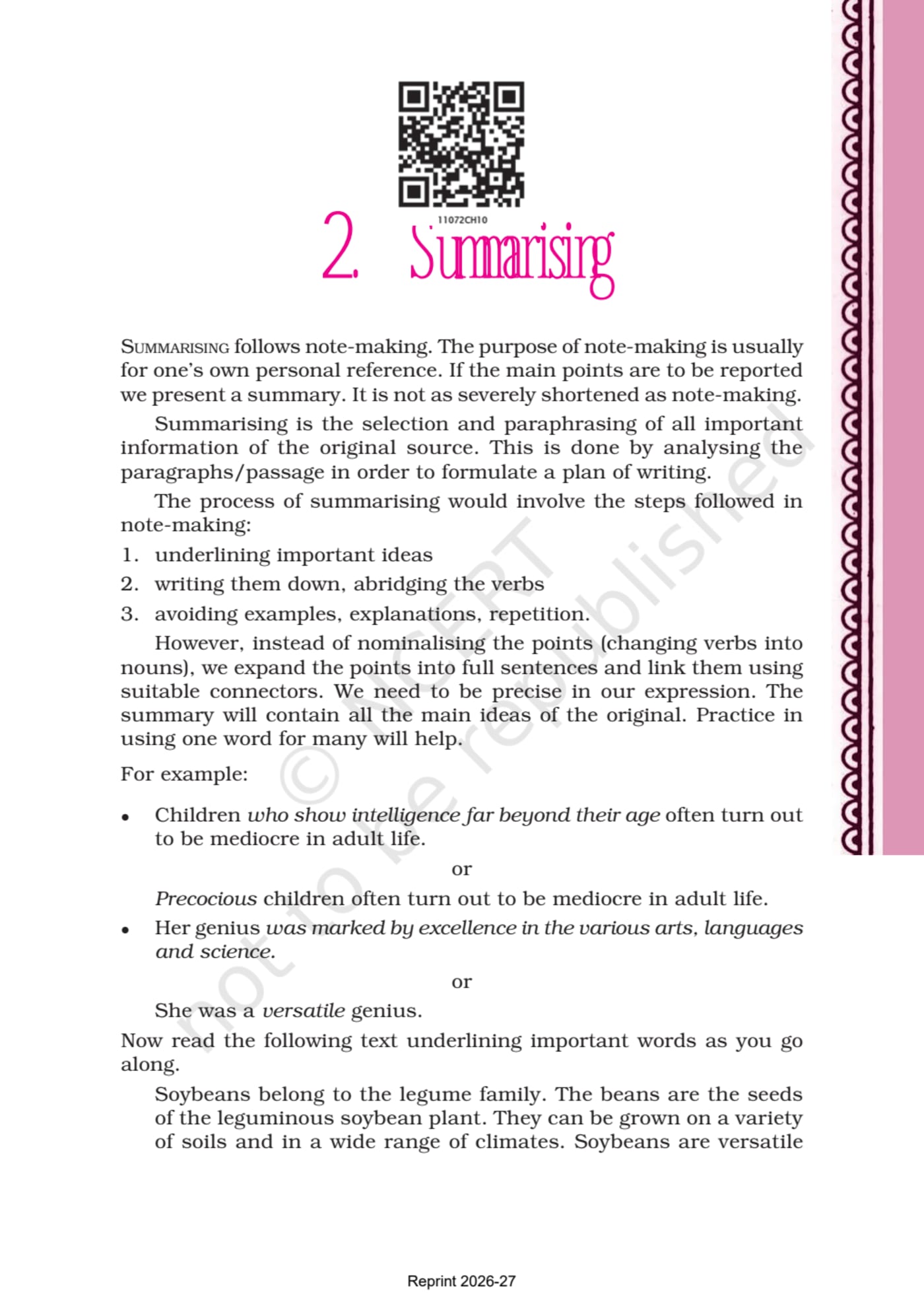 Hornbill NCERT 11th - Chapter 2 page 1