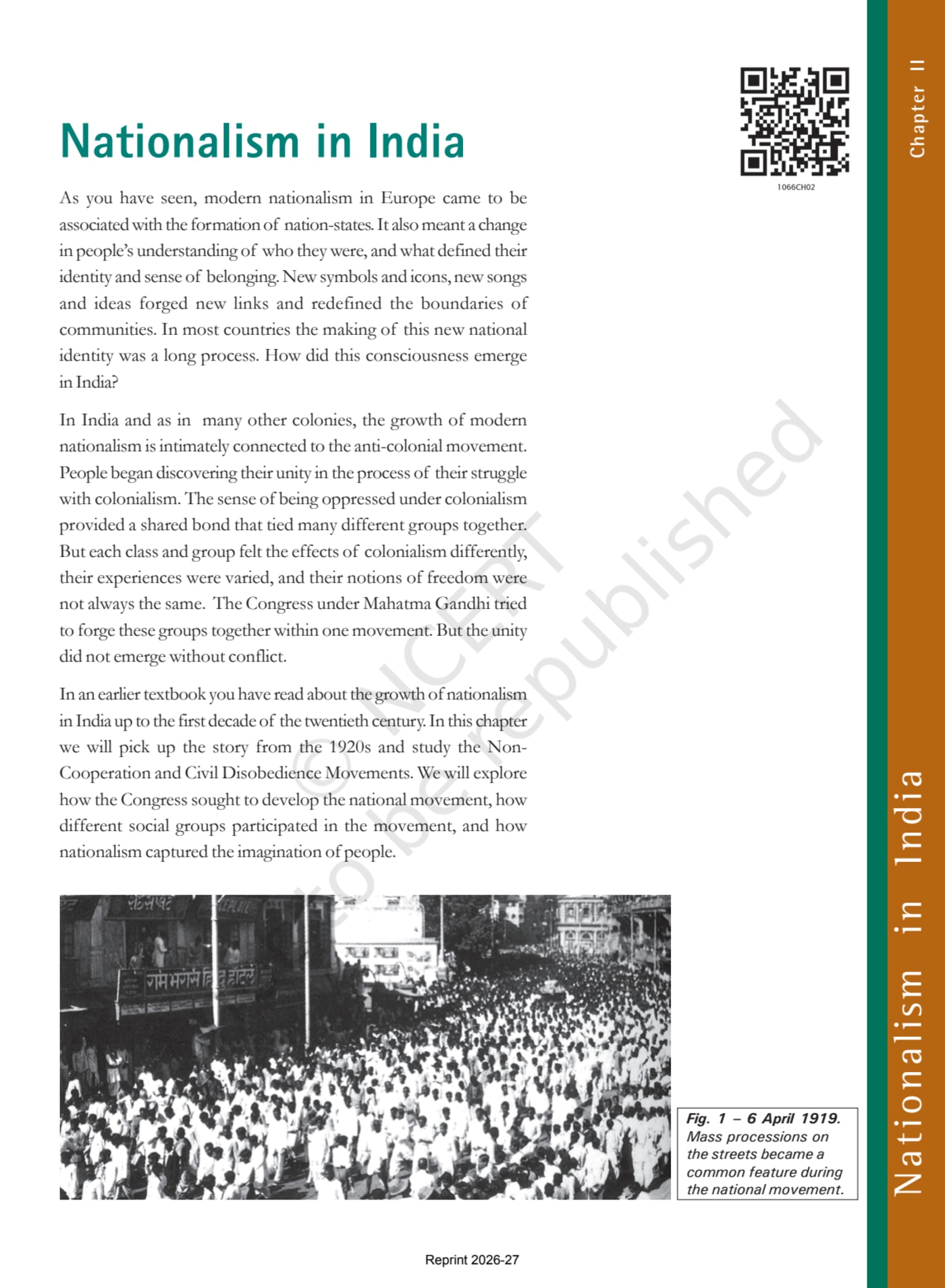 India and the Contemporary World-II NCERT 10th - Chapter 2 page 1