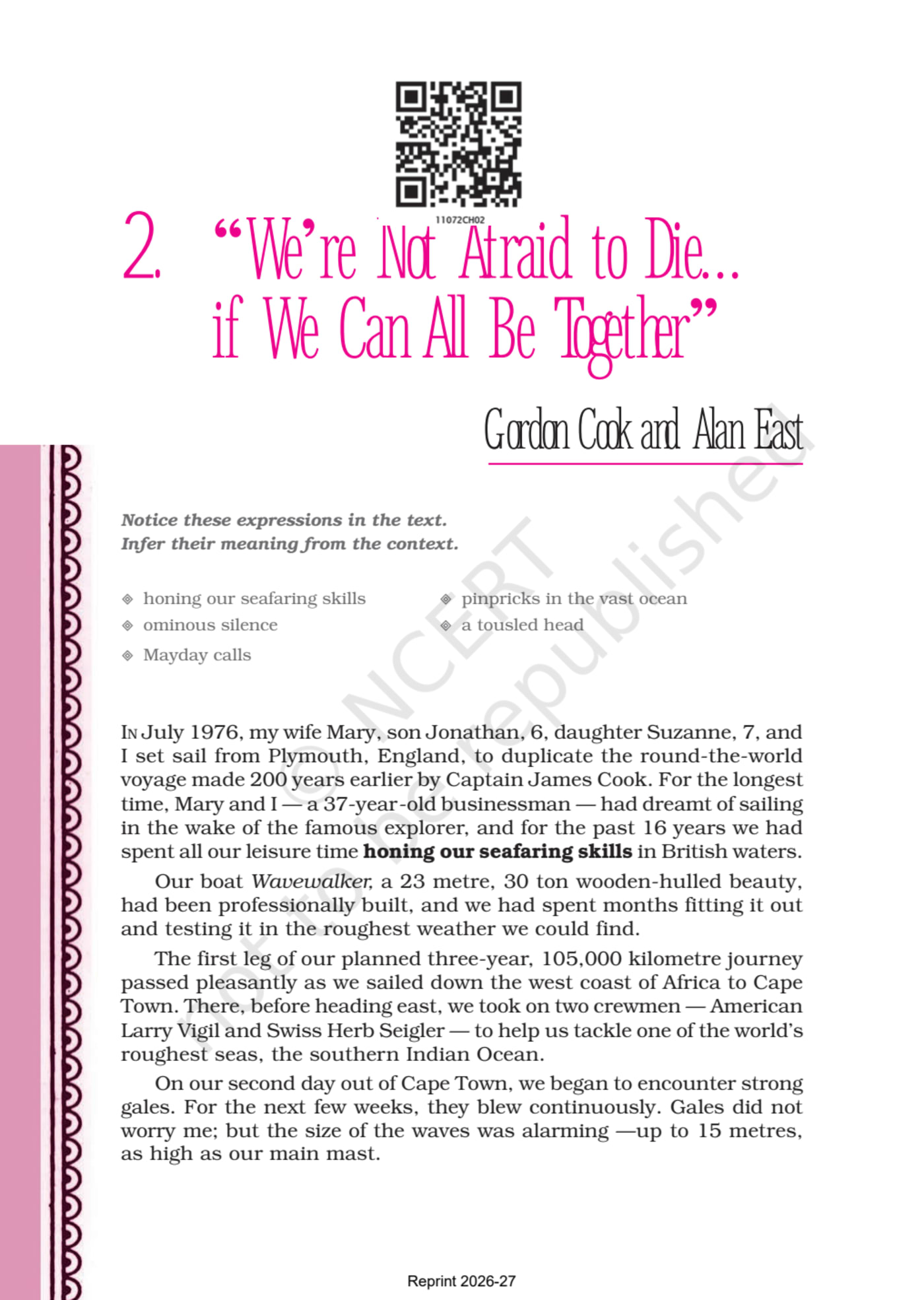 Hornbill NCERT 11th - Chapter2 page 1