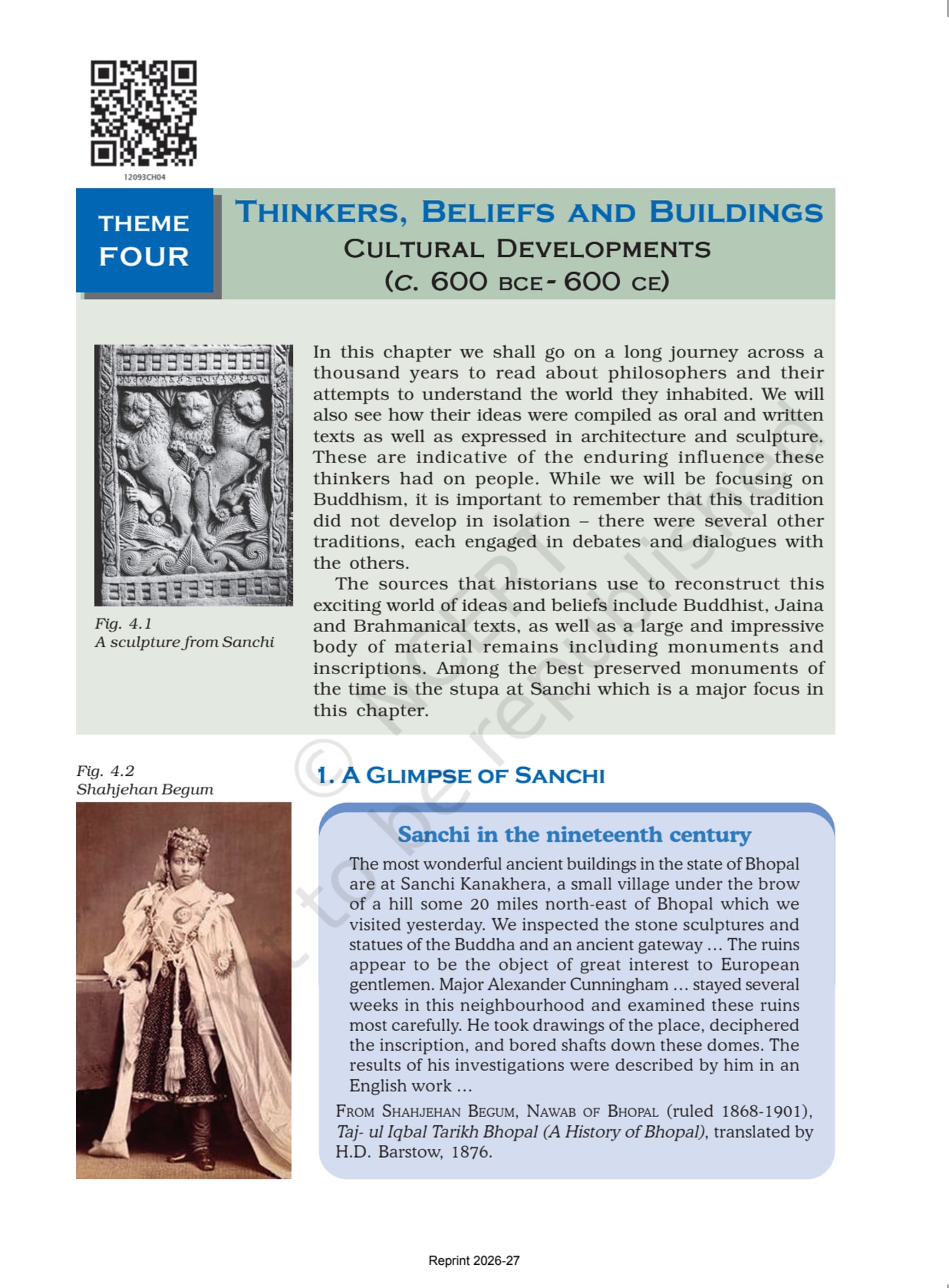 Themes in Indian History-I ncert - Chapter 4 page 1