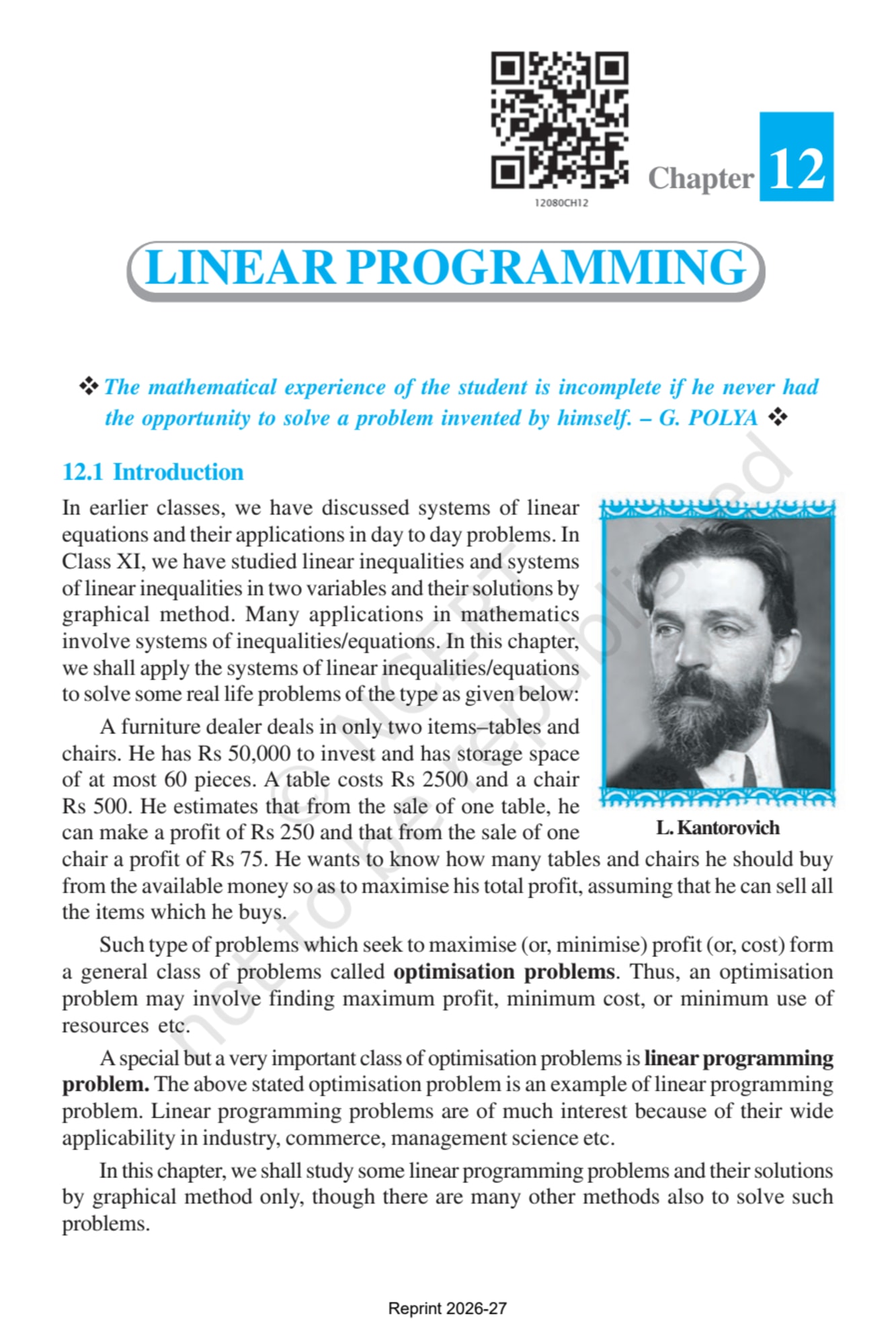 Mathematics Part-II - Chapter 6 page 1