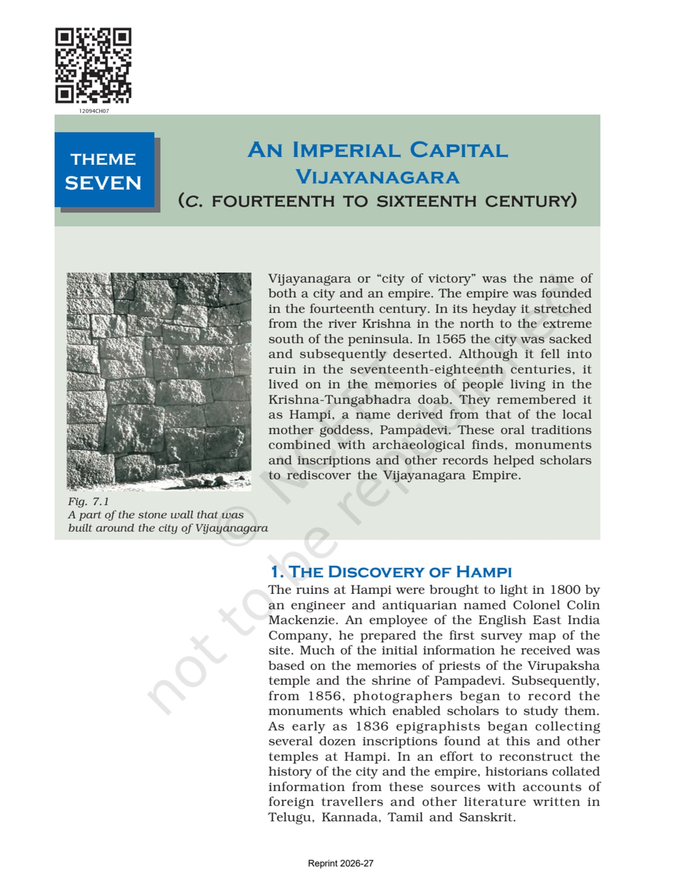 Themes in Indian History-II ncert - Chapter 3 page 1