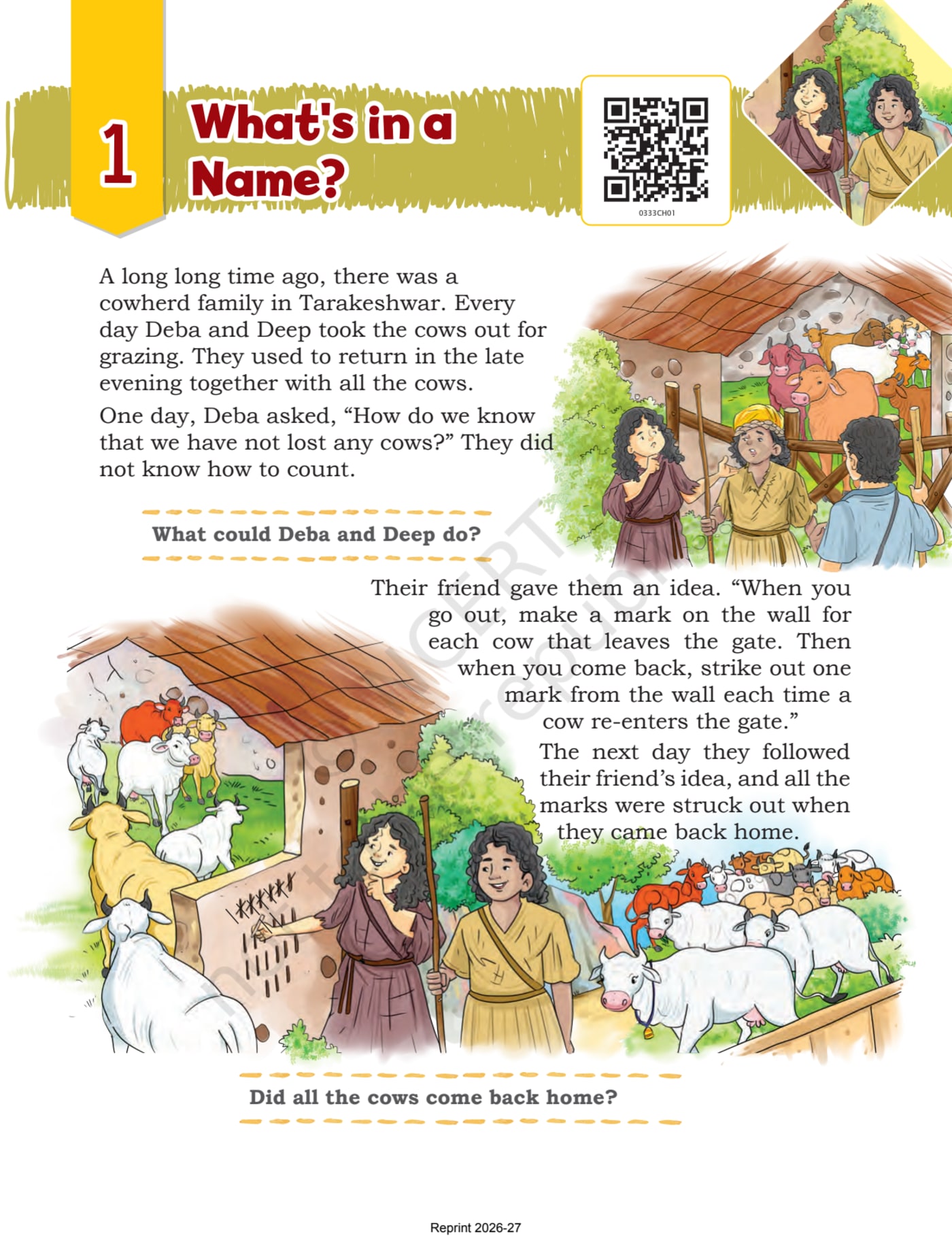 Maths Mela NCERT 3rd - Chapter 1 page 1