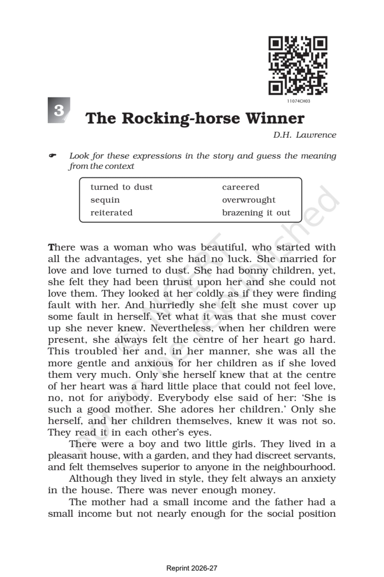 Woven Words NCERT 11th - Chapter 3 page 1