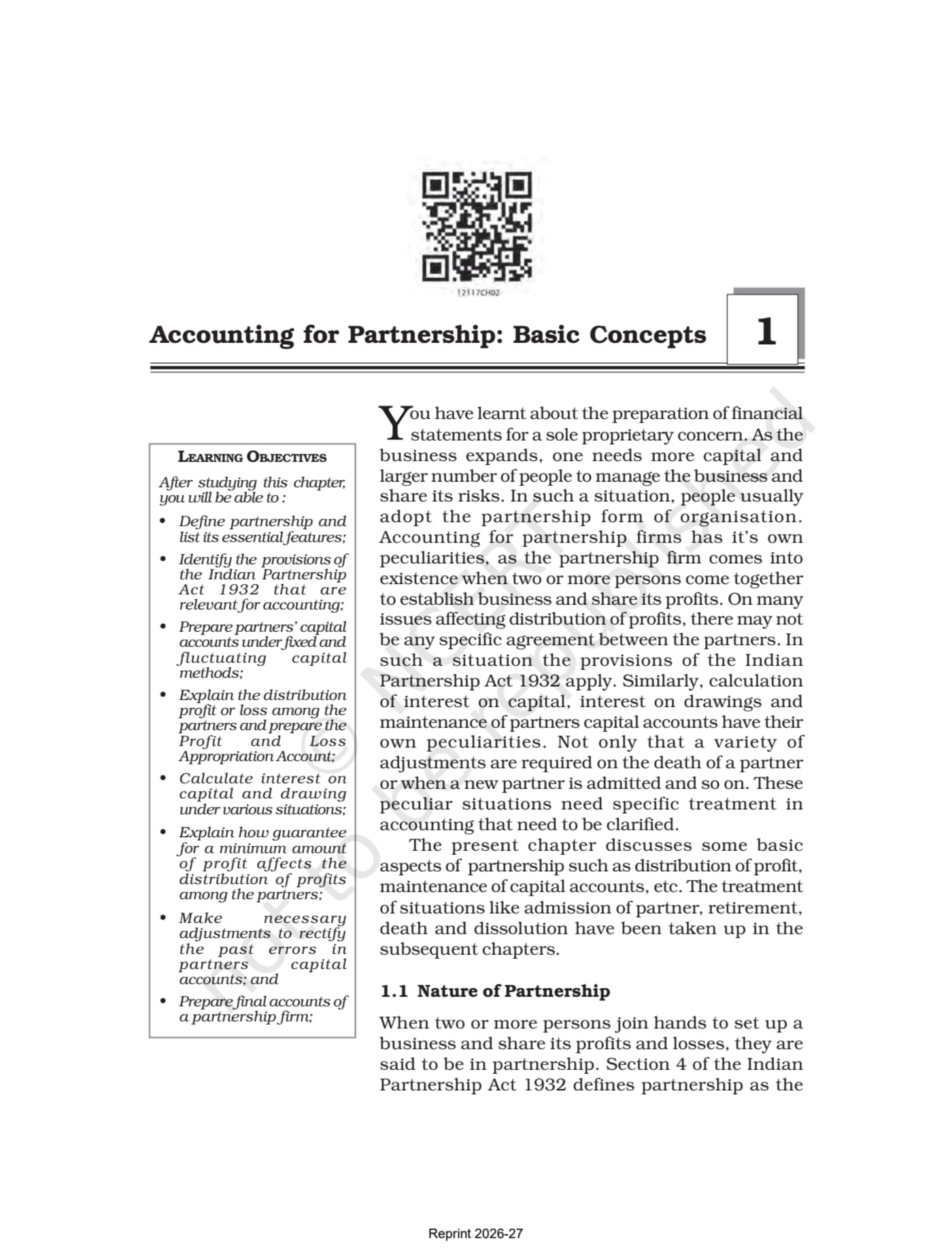 Accountancy Part I - Chapter 1 page 1