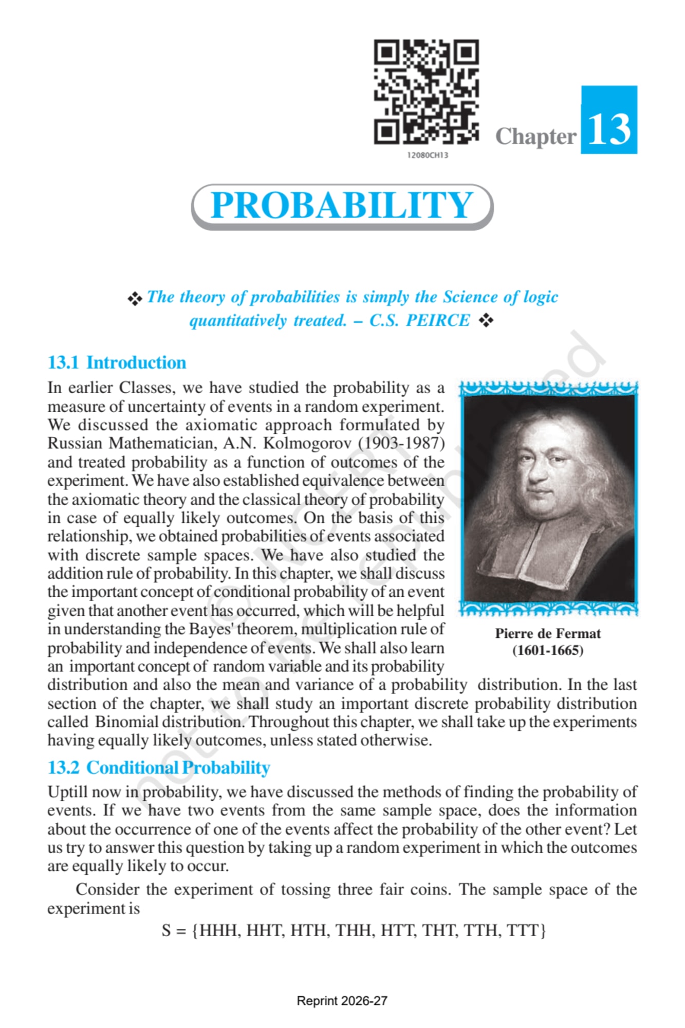 Mathematics Part-II - Chapter 7 page 1