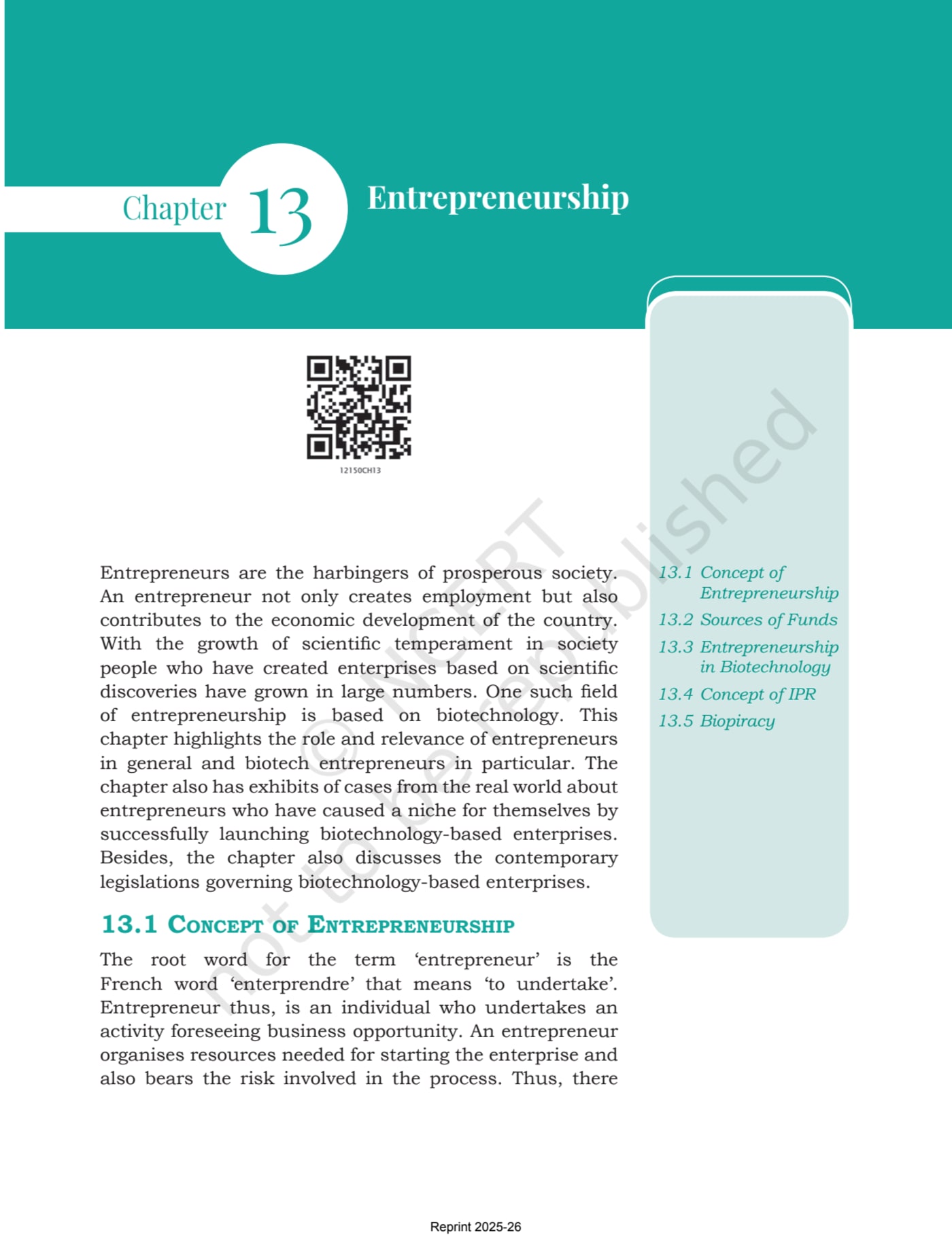 Biotechnology ncert - Chapter 13 page 1