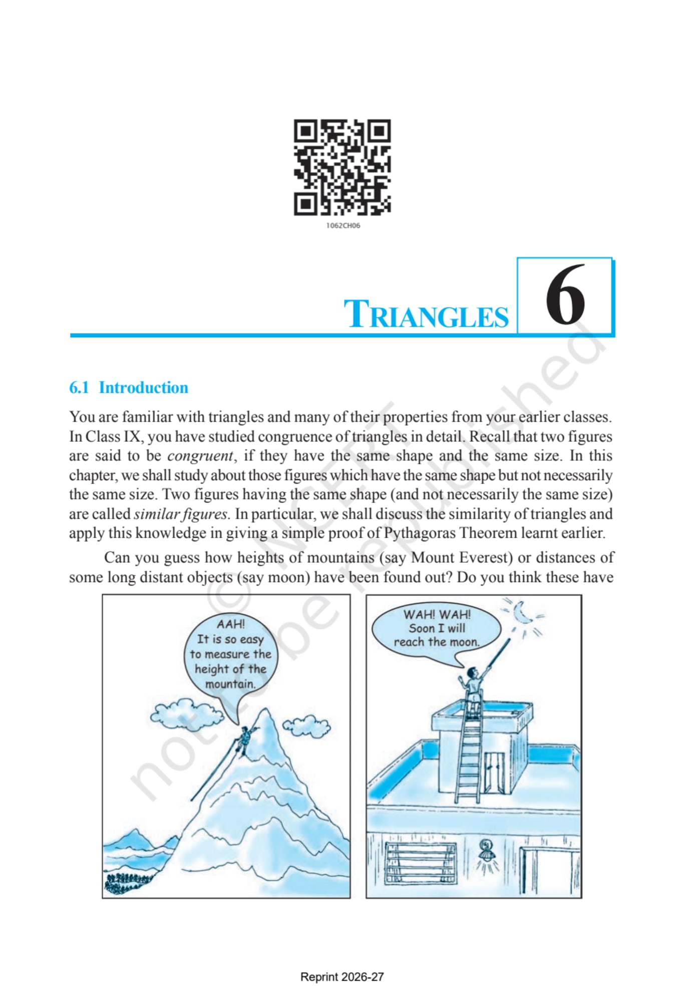 Mathematics NCERT 10th - Chapter 6 page 1