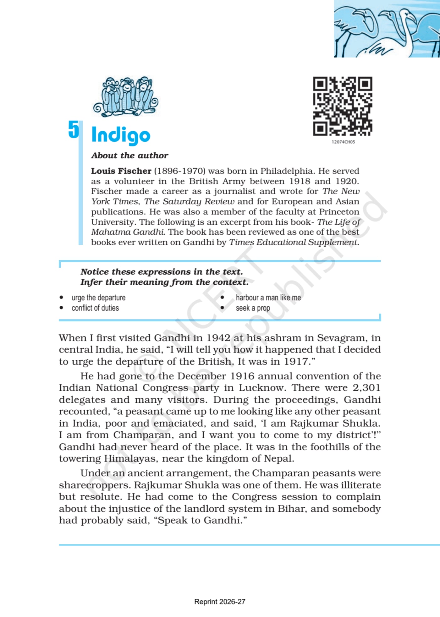 Flamingo english ncert - Chapter 5 page 1