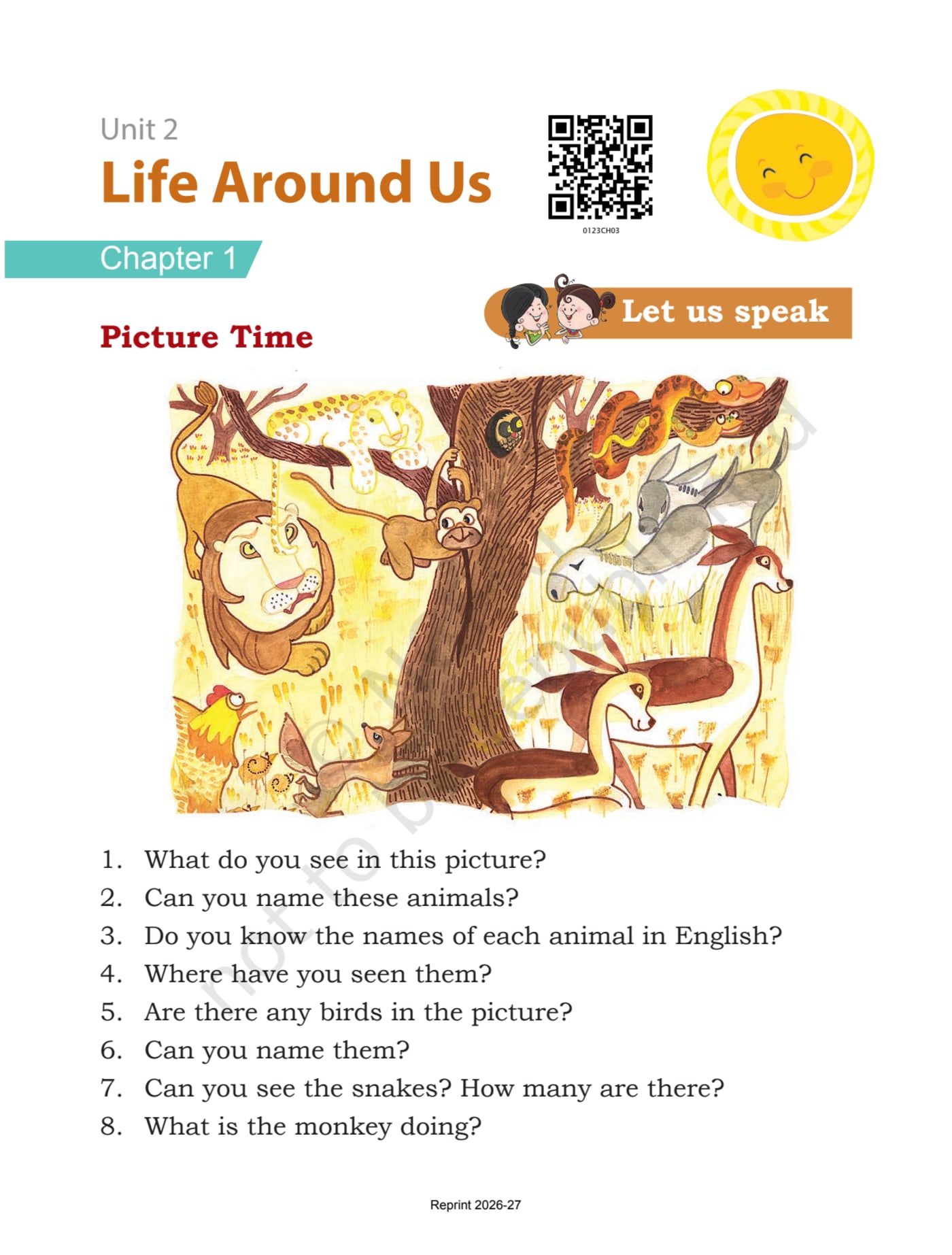 Mridang English NCERT 1st - Chapter 3 page 1