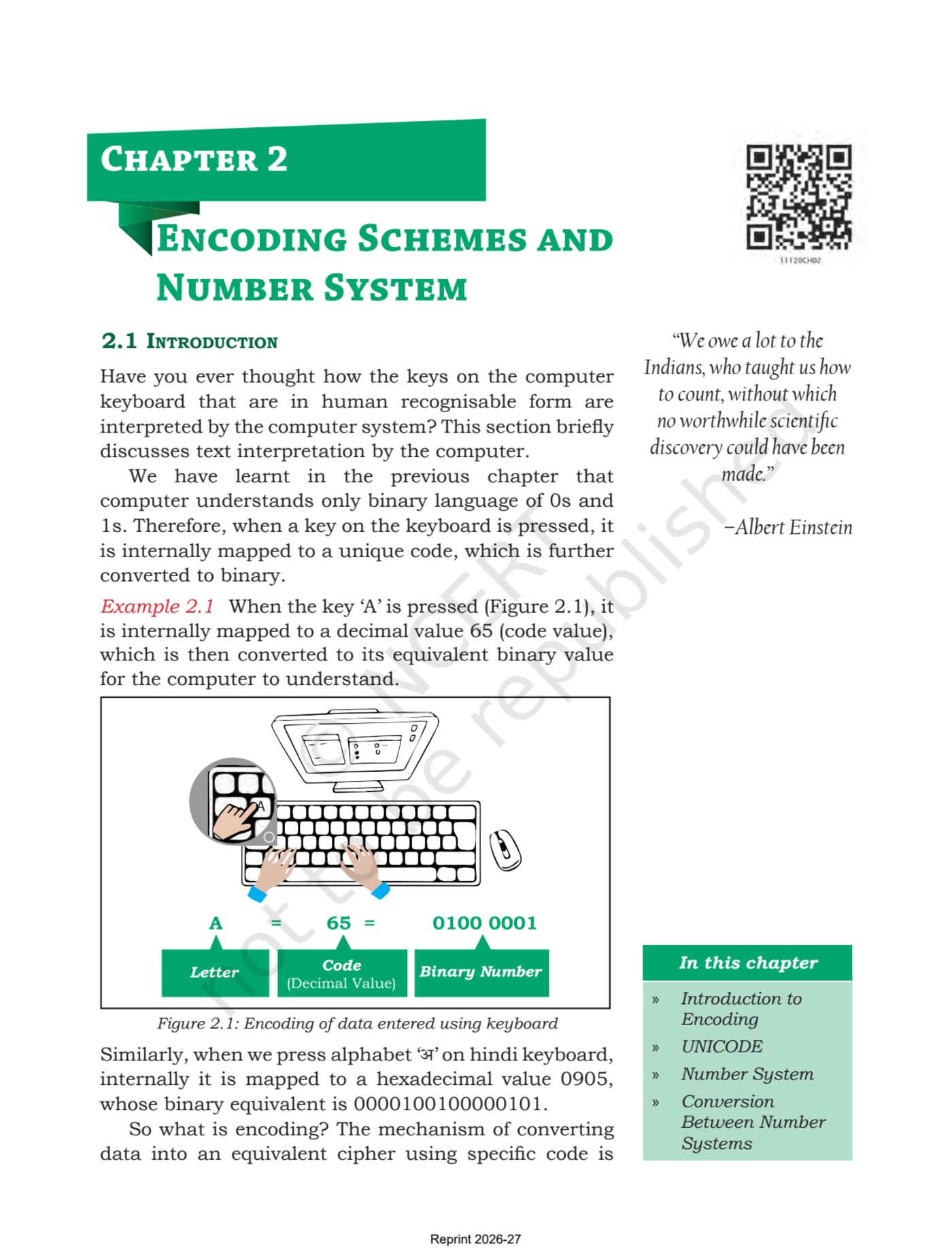 Computer science NCERT 11th - Chapter 2 page 1