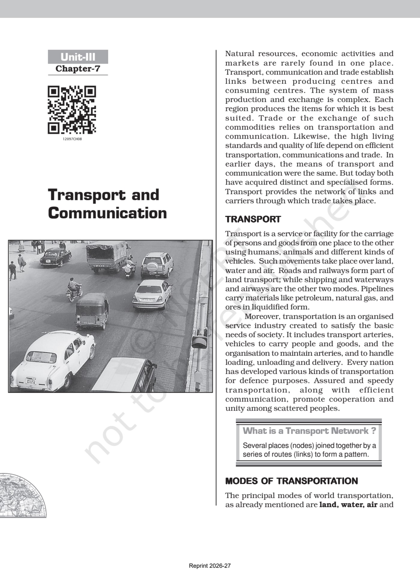 Fundamentals of Human Geography ncert - Chapter 7 page 1