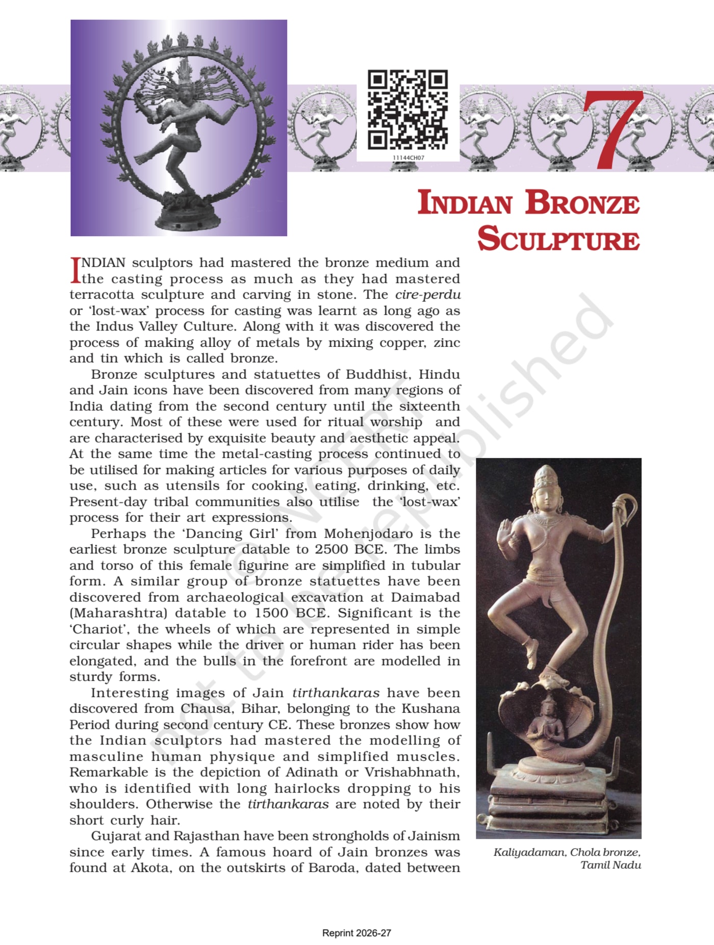An Introduction to Indian Art Part-I ncert 11th - Chapter 7 page 1