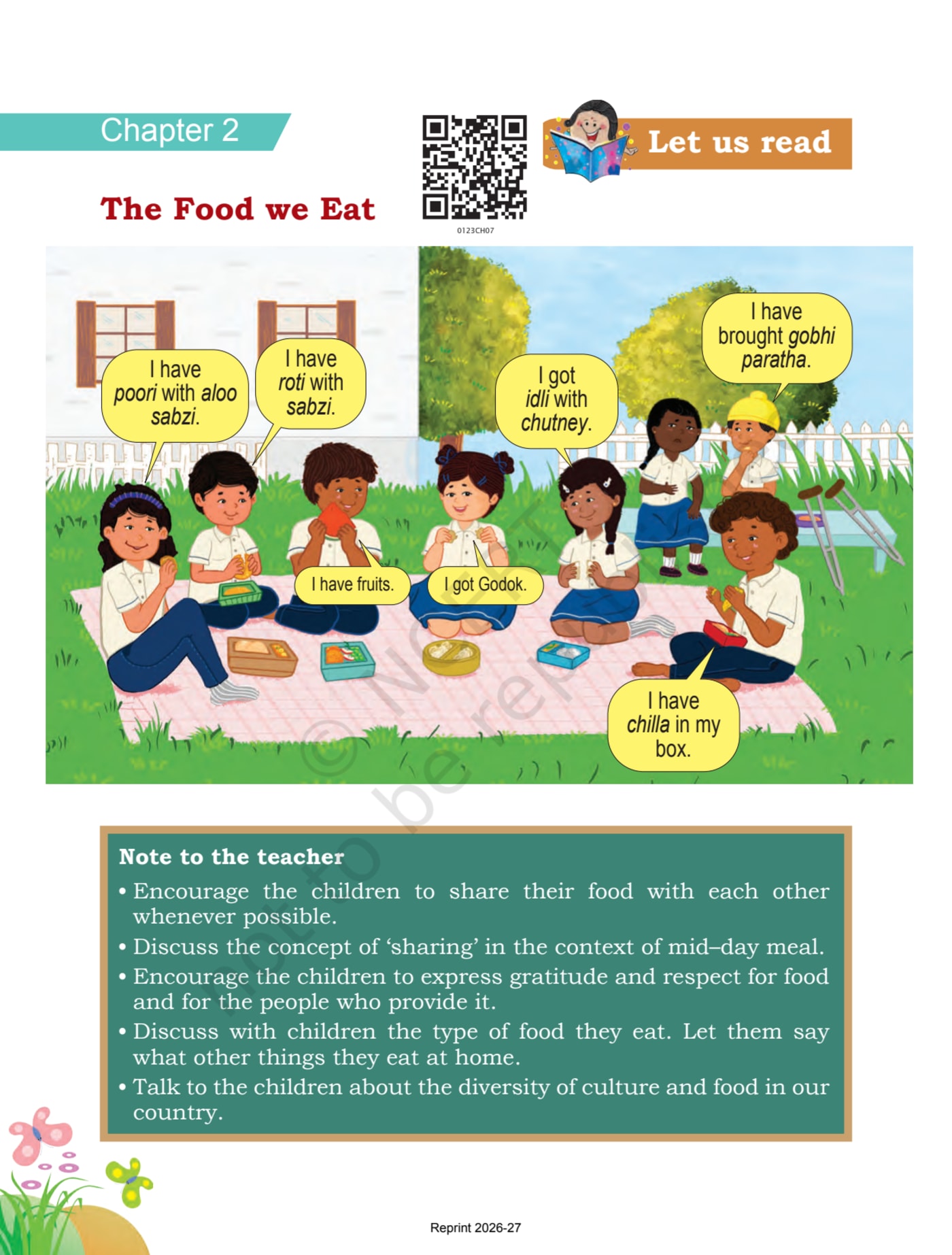 Mridang English NCERT 1st - Chapter 7 page 1