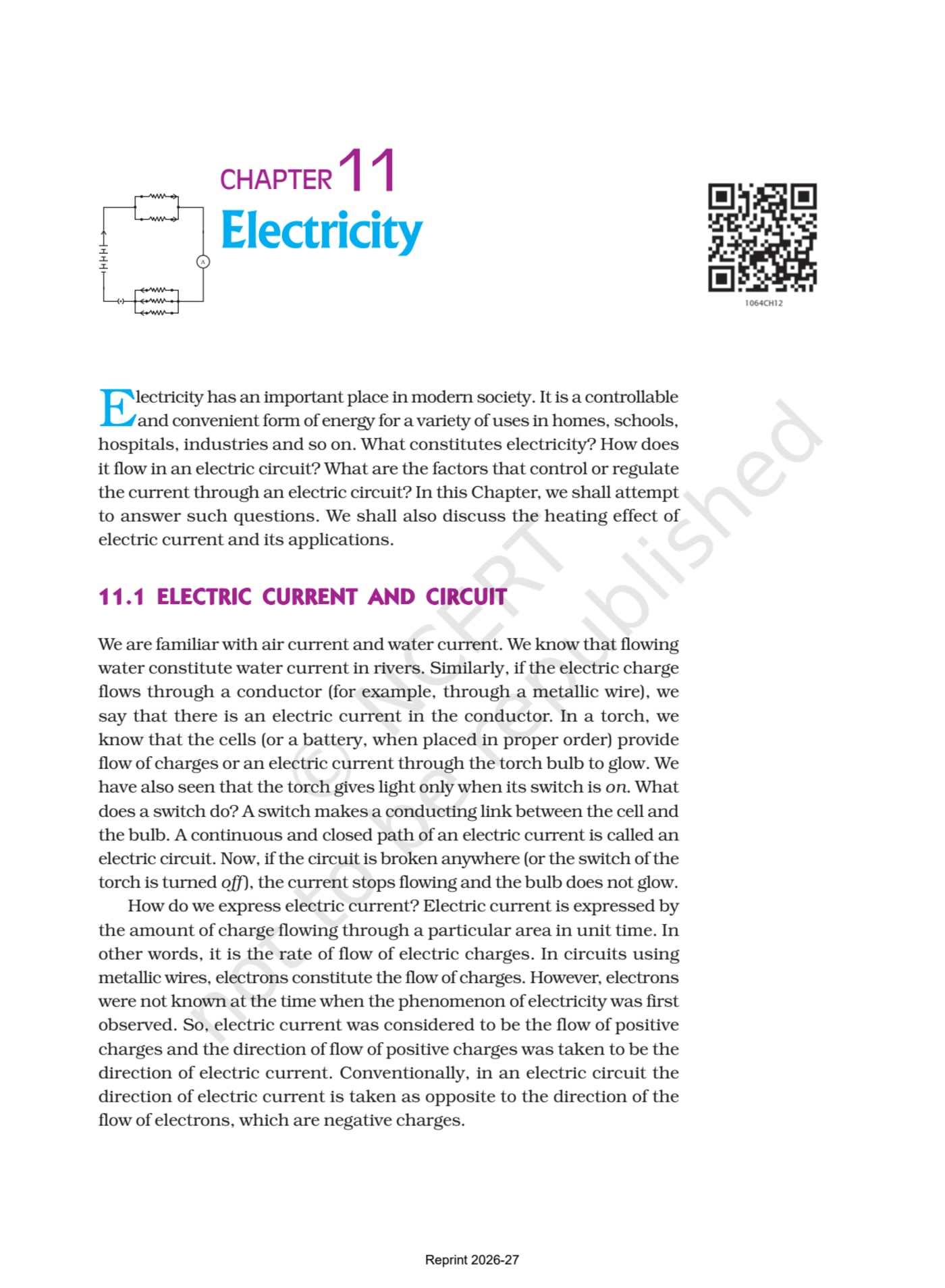 Science NCERT 10th - Chapter 11 page 1