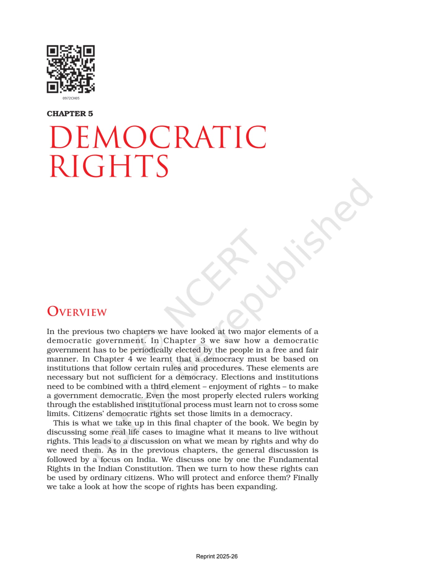 Democratic Politics NCERT 9th - Chapter 5 page 1
