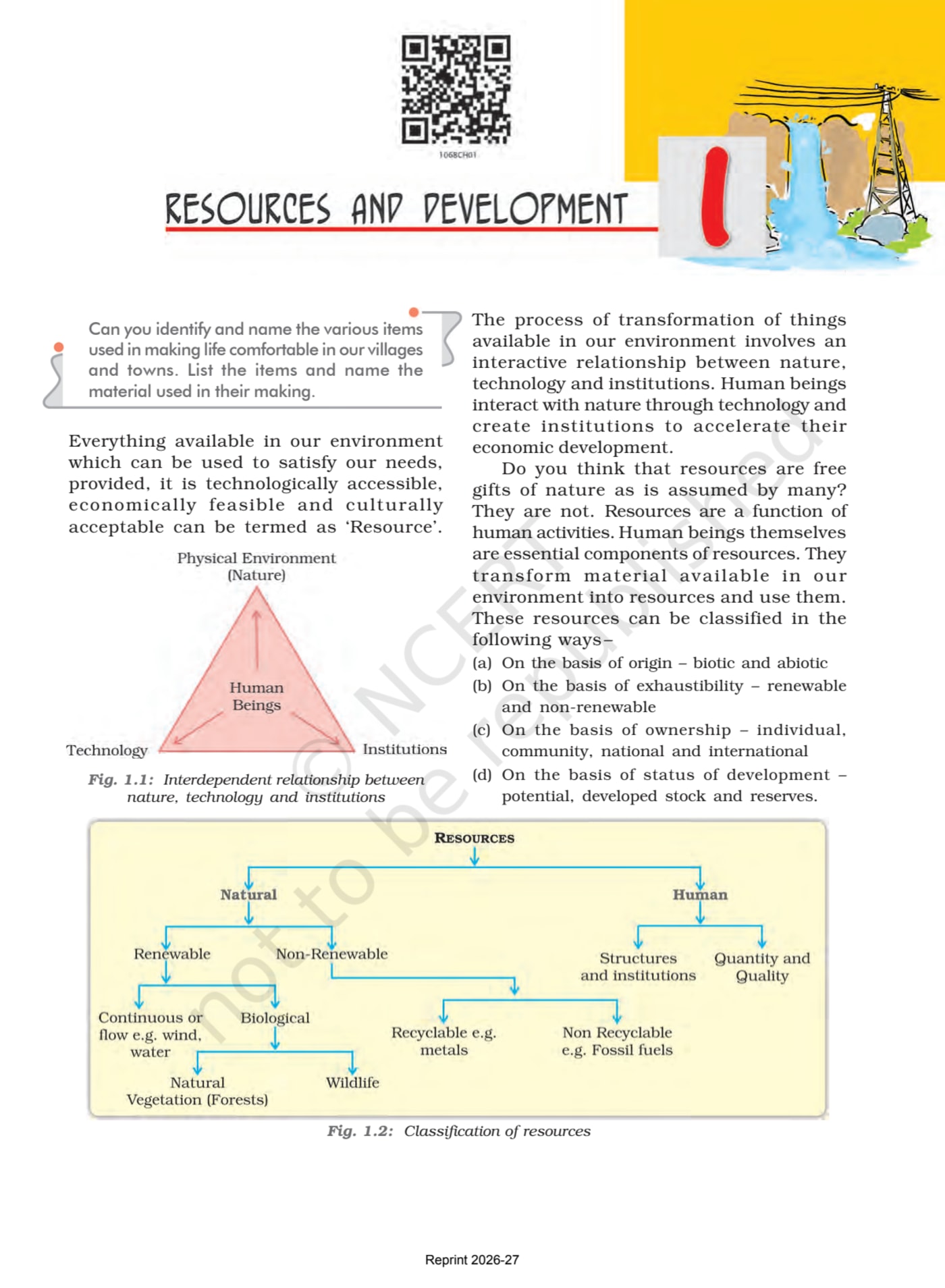 Contemporary India NCERT 10th - Chapter 1 page 1